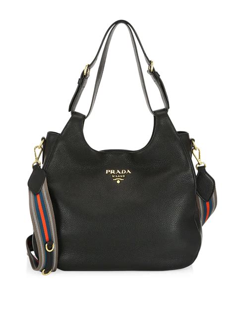 prada small city leather hobo bag|hobo brand leather bags.